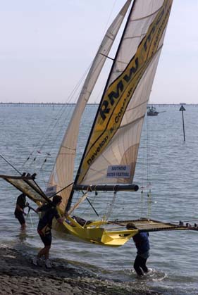 In acqua per un allenamento